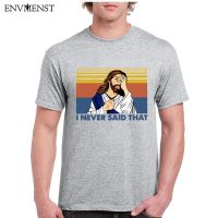 Funny MenS Graphic Tees Unisex Tops I Never Said That Trust In God Christian Jesus MenS T-Shirt Streetwear 【Size S-4XL-5XL-6XL】