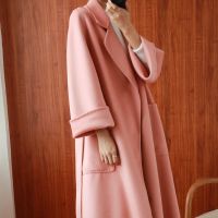 【jw】✻✷❃  Double-Sided 20  Cashmere Wool Coat Jacket Woolen Warm Fashion Cloak