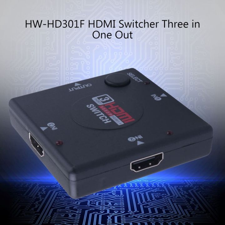 Mini 4-Port 1080P HDMI Switch 3-IN/1-OUT ## HDMI HDMI adapter สายเชื่อมต่อtv hdmi hdmi to vga converter hdmiมือถือออกทีวี