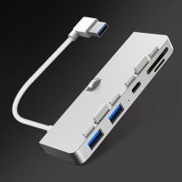 ✎ TF Card Reader Multiport Adapter Slim Unibody Computer Splitter USB 3.0 HUB Expansion Dock For iMac 21.5 27 PRO