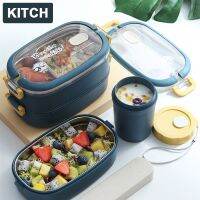 Multi-Layer Bento 304 Thermal Outdoor Food Storage Tableware for Kid Student Office