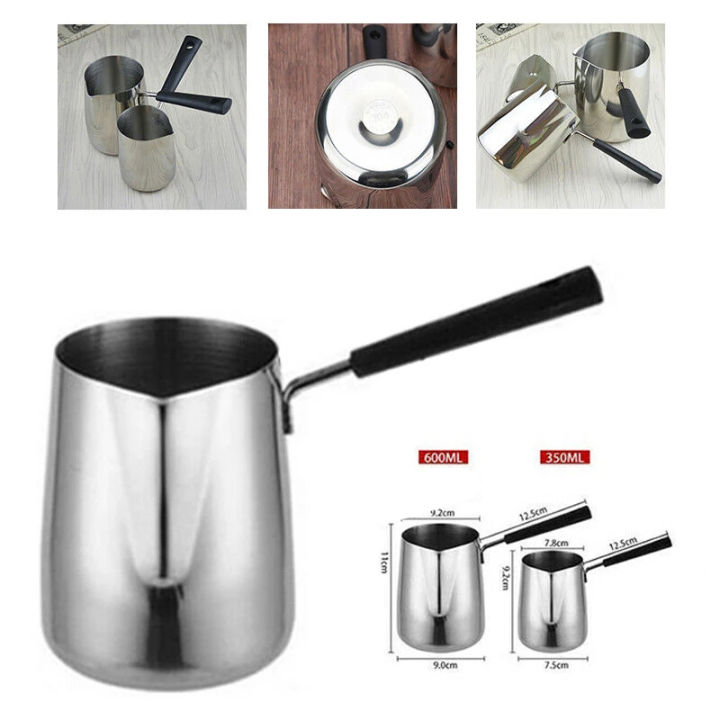 Handle Wax Melting Pot DIY Candle Soap Melts Pot Scented Wax Melts Metal  Coffee Toroid Pitcher Latte Milk Frothing Jug