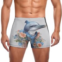 Dolphin Swimming Trunks Dapper Clothing Beach Large Size Swim Shorts Fashion Elastic Male Briefs Swimwear