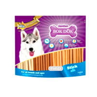 Bok Dok Chicken Sticks ขนมสุนัข ชิกเก้นสติ๊ก (รสนม,ตับ,ไก่,เนื้อ) 1 กก.