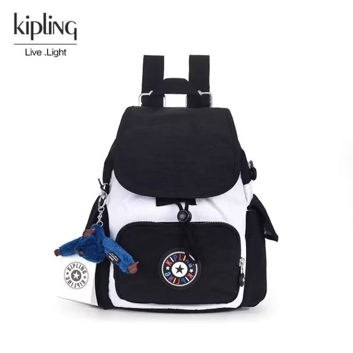kipling-กระเป๋านักเรียนกันน้ำสำหรับผู้หญิงกระเป๋าสะพายขนาดเล็กกระเป๋าเดินทางกระเป๋าลิง-kipling-12671