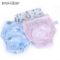 Insular Baby Training Pants 2pcs Baby Diaper Reusable Nappy Washable Diapers Cotton Learning Pants Kids Wear Cloth Diapers