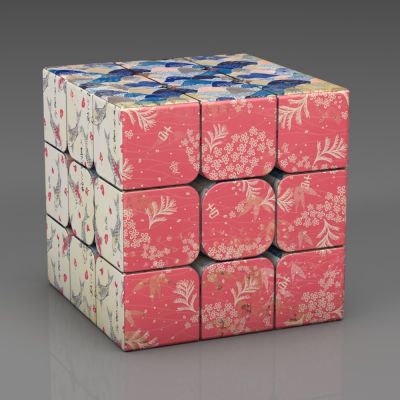 HAILANG Camouflage Auspicious Pattern Retro Creative Third Order Magic Cubes Educational Personality Decompression Toy Smooth