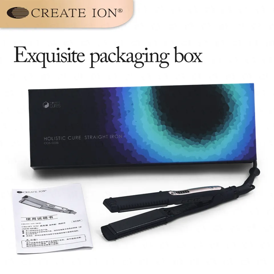 Japan Original CREATE ION HOLISTIC CURE STRAIGHT IRON Negative Ion