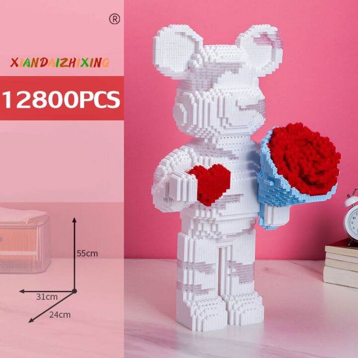 loose-9000pcs-บล็อคตัวต่อ-ตัวต่อเลโก้-55cm-ขนาดใหญ่-bearbrick-ตกแต่งในร่ม-ของขวัญวันเกิด