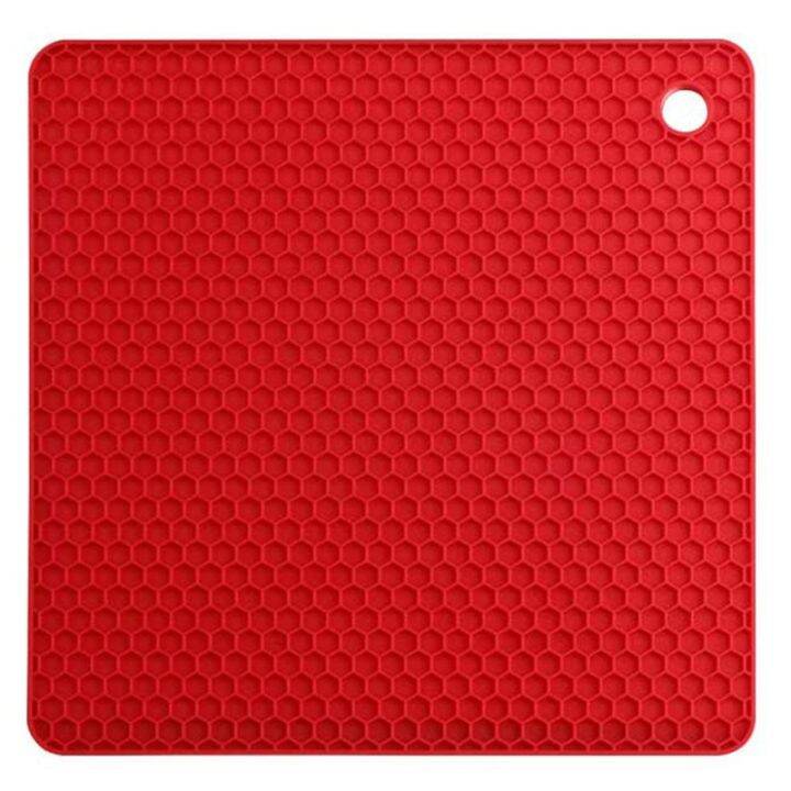 4-pieces-of-silicone-table-mat-non-slip-heat-insulation-honeycomb-kitchen-table-mat-multi-purpose-heat-pad