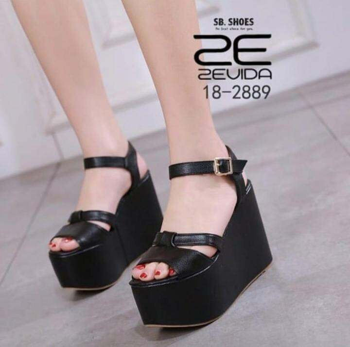 Lazada 2024 wedges wanita