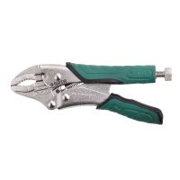 SATA คีมล็อกปากโค้งหุ้มยาง 10 นิ้ว ซาต้า Quick Release Curved Jaw Locking Pliers #71107