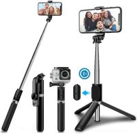 Q02 ไม้เซลฟี่ Bluetooth SELFIE STICK Tripod หมุนได้ 360 องศายืดได้สูงสุด 1 ม. พร้อมขาตั้ง 3 ขา