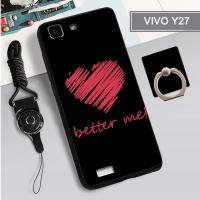 เคสซิลิโคนนิ่มสำหรับ VIVO Y27เคสโทรศัพท์กล่องคลุมทั้งหมดทาสีป้องกันการตกฝาครอบโทรศัพท์กันรอยขีดข่วนสำหรับ VIVO Y27แถมฟรีห่วงยืนที่วางและสตริง