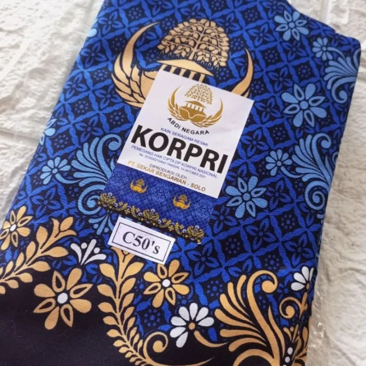 ( ORIGINAL ) KAIN BATIK KORPRI TERBARU, KAIN KORPRI TERBARU, BAHAN KAIN