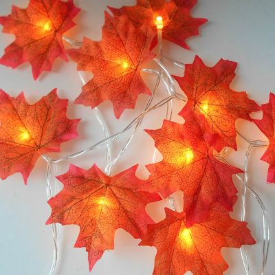 10M/5M Maple Leaves String Lights Garland Fairy Lights Garden Outdoor Patio Lights Christmas Decorations for Home Navidad Deco