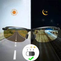 1Set Night Driving Anti-Glare Goggles Photochromic Sunglasses Men Polarized Driving Chameleon Glasses Change Color Sun Glasses Goggles