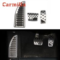 Carmilla Stainless Steel Car Pedals for Fiat 500X 2015 2016 2017 2018 2019 2020 Brake Pedal Cover Rest Pedals Accessories