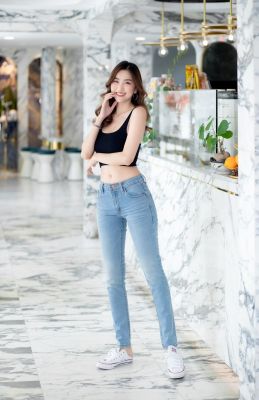 [Denim Jeans] กางเกงยีนส์เดนิม เท่ๆ มีสไตน์  รุ่น 710-711-712  กางเกงยีนส์เดฟ (เป้าซิป) เนื้อผ้ายืดเล็กน้อย ทรงสวย กางเกงขายาว กางเกงยีนส์ผู้หญิง