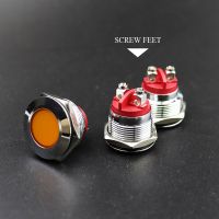 16mm With Screw Pin No Wire Metal Indicator Light Waterproof LED power Warning Round Signal Lamp 3V 6V 12V 24V 110V 220V