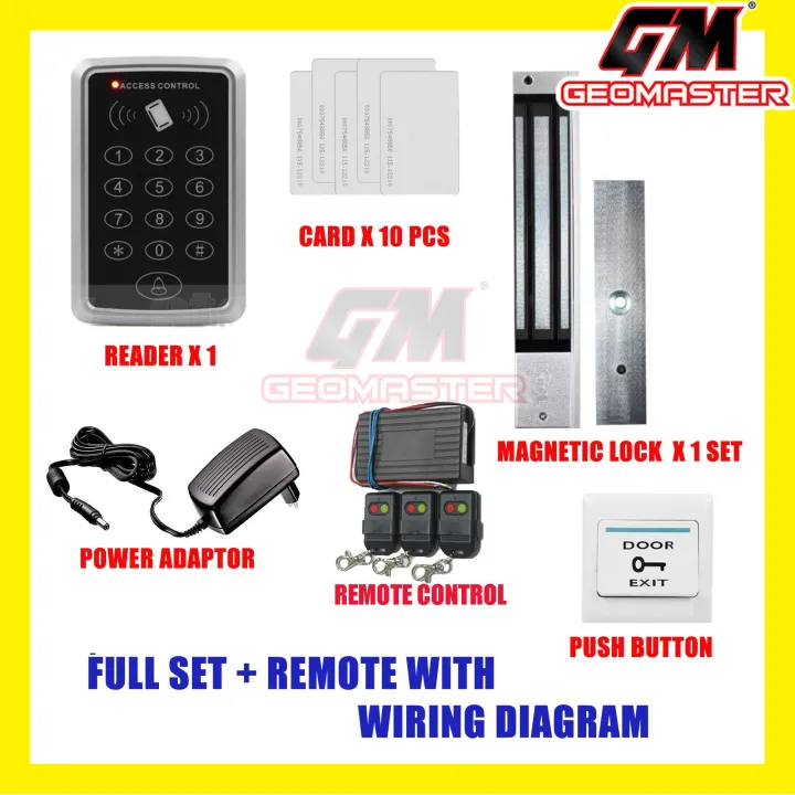 DOOR ACCESS CARD SYSTEM WITH REMOTE Lazada