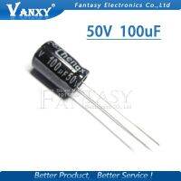 50PCS Higt quality 50V100UF 8*12mm 100UF 50V 8*12 Electrolytic capacitor