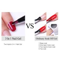 NICOLE DIARY 3 In 1 Glitter Gel Nail Painting Pen UV LED Soak Off Gel Nail Art