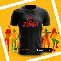 Tshirt Zumba Fitness Sports Dri-Fit Quick-Dry Microfiber (Free Name)