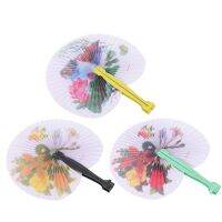 3 Pcs Folding Fans Handheld China Vintage Paper Dancing Props Women Chinese Dance Miss