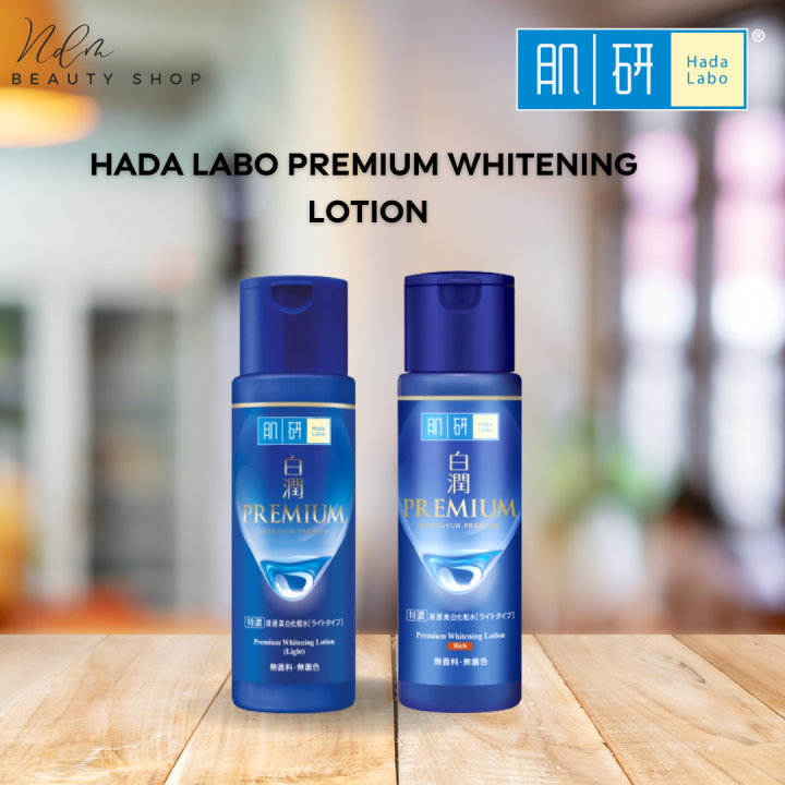 Hada Labo Premium Whitening Lotion Rich/Light 170ml Lazada