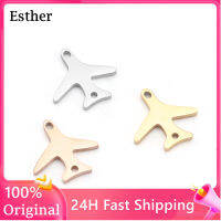 Ether จี้รูปเครื่องบินสำหรับแฟชั่นสำหรับผู้หญิงจี้สำหรับกำไล Diy ทองแบบจำนำได้เครื่องประดับของขวัญไอเดียสำหรับนาฬิกาผู้หญิงสแตนเลสจี้สร้อยคอสีทองจี้สร้อยโช้คเกอกร์แฟชั่นสำหรับผู้หญิงสำหรับทำสร้อยคอ