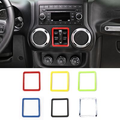 dfthrghd SHINEKA ABS Interior Accessories Window Button Frame Cover Decoration Stickers For Jeep Wrangler 2011-2017 Car Styling