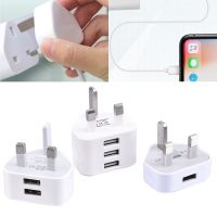 ❐✷◆ 3 Pin UK Plug 3 AMP USB Adapter Wall Charger Home Charging for Phones Universal Phone Adapter Socket