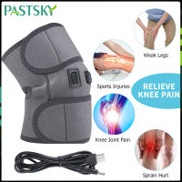 PASTSKY Electric Knee Heating Pads Infrared Heated Knee Brace Wrap Support Elbow for Arthritis Joints Pain Relief Recovery USB Cable