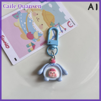 Caile พวงกุญแจเรซินการ์ตูน Sanrio พวงกุญแจรถน่ารักจี้สำหรับกระเป๋าเคสหูฟังจี้เสน่ห์เครื่องประดับเครื่องประดับ