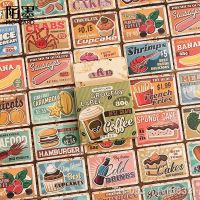 【LZ】☬  45pcs/Box Department Store Label Series Box Sticker Retro DIY Diary Junk Journal Decoration Label Sticker Album Scrapbooking