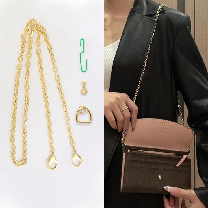 Jin Yansha wallet transformation chain accessories three in one women's bag  hand bag metal chain single buy Doudou money LV bag - AliExpress