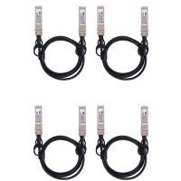 4X 10G SFP+ Twinax Cable, Direct Attach Copper(DAC) 10GBASE SFP Passive Cable for SFP-H10GB-CU1M,Ubiquiti,D-Link(1M)