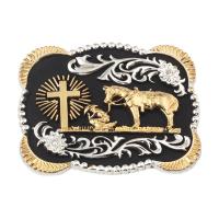 Priest Missionary Belt Buckle Praying Cowboy Confession Bullfighter Belt Accessories