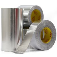 Aluminum Foil Self Adhesive Tape Thickened Adhesive Tape High Temperature Sealed Stick Waterproof Hood Sealing Tape 20M Adhesives  Tape