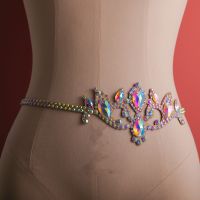 【YD】 Waist Chain Rhinestone Belly Chains Bellydance Costume  Accessory Jewelry for Colorful Hair Band