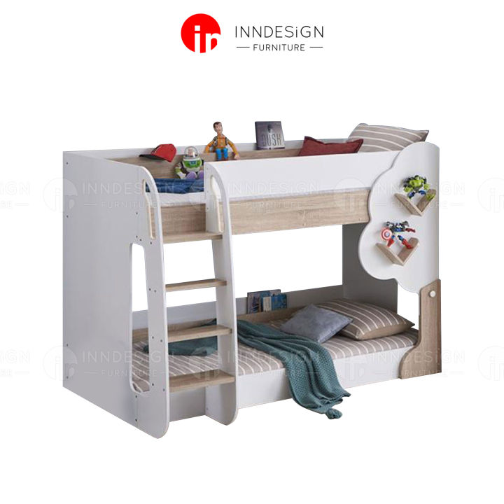 [INNDESIGN.SG] Kids Double Decker Bed / Children Wooden Bunk Bed ...