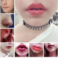 Gold Silver Color Fake C Clip Nose Ring For Women Goth Punk Lip Ear Nose Clip Septum Man Neuspiercing Body Jewelry A340