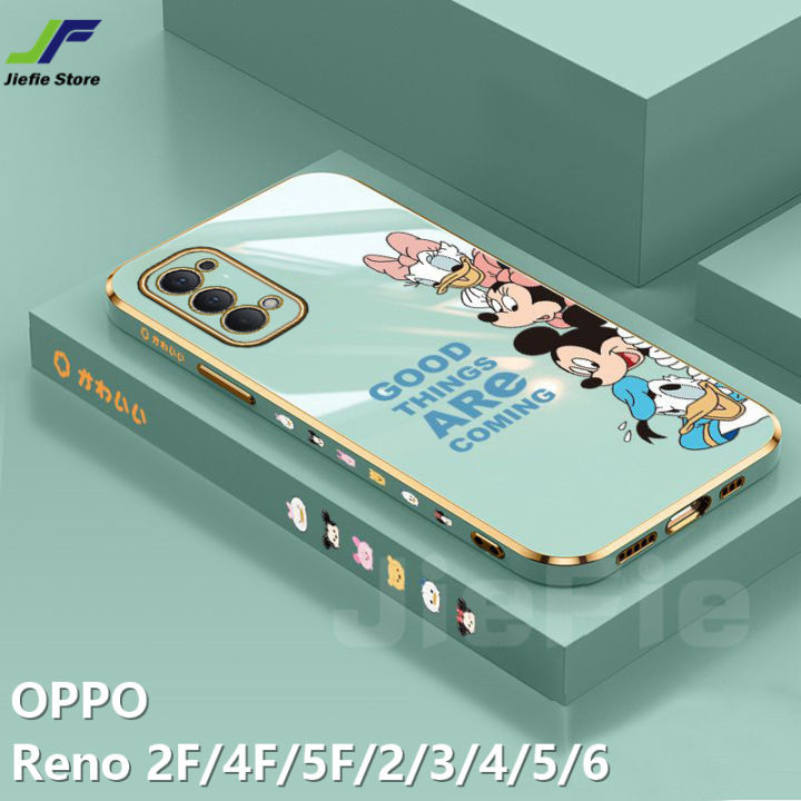 jiefie-การ์ตูนมิกกี้เมาส์กรณีโทรศัพท์สำหรับ-oppo-reno-2f-4f-5f-6z-7z-8z-8t-reno-2-3-4-5-6-7-8-9-4-pro-5-pro-6-pro-7-pro-8-pro-9-pro-กรัมน่ารักมินิเดซี่โครเมี่ยม-soft-tpu-โทรศัพท์กรณี