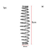 สปริงบีบอัดความยืดหยุ่นสูงเหล็กสีเงิน1ชิ้น3ขนาดอุปกรณ์อุปกรณ์ทำมือการตัดแต่งสวน
