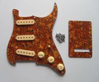 KAISH ST Pickguard Trem Cover Tiger Stripe w/ Cream Pickup Covers Knobs Tip