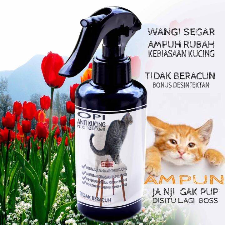 Spray pengusir atau memindahkan pup/pipis kucing varian mulai 60ml