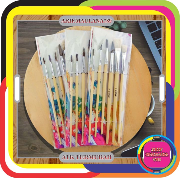 Kuas Lukis Joyko Br 1 Brush Set 6 Kuas Cat Air Joyko Peralatan Melukis Lazada Indonesia 7450