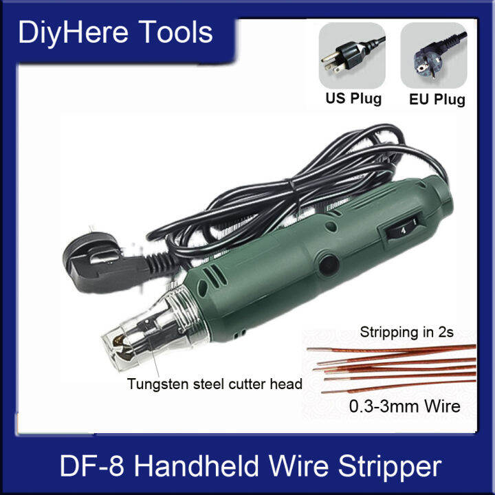 2okk New Upgrade DF8 Enameled Wire Stripping Machine, Enameled Copper