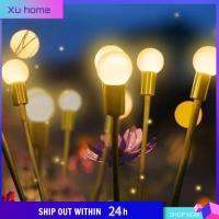 XU HOME 2pcs กันน้ำกันน้ำได้ ไฟสวนพลังงานแสงอาทิตย์ หลอดไฟแอลอีดี10หลอด ลวดเหล็กมีความยืดหยุ่นสูง ไฟกลางแจ้งพลังงานแสงอาทิตย์ โยกไปมา การตรวจจับแสงอัจฉริยะ ไฟสนามเบา ลานสนามลานบ้าน